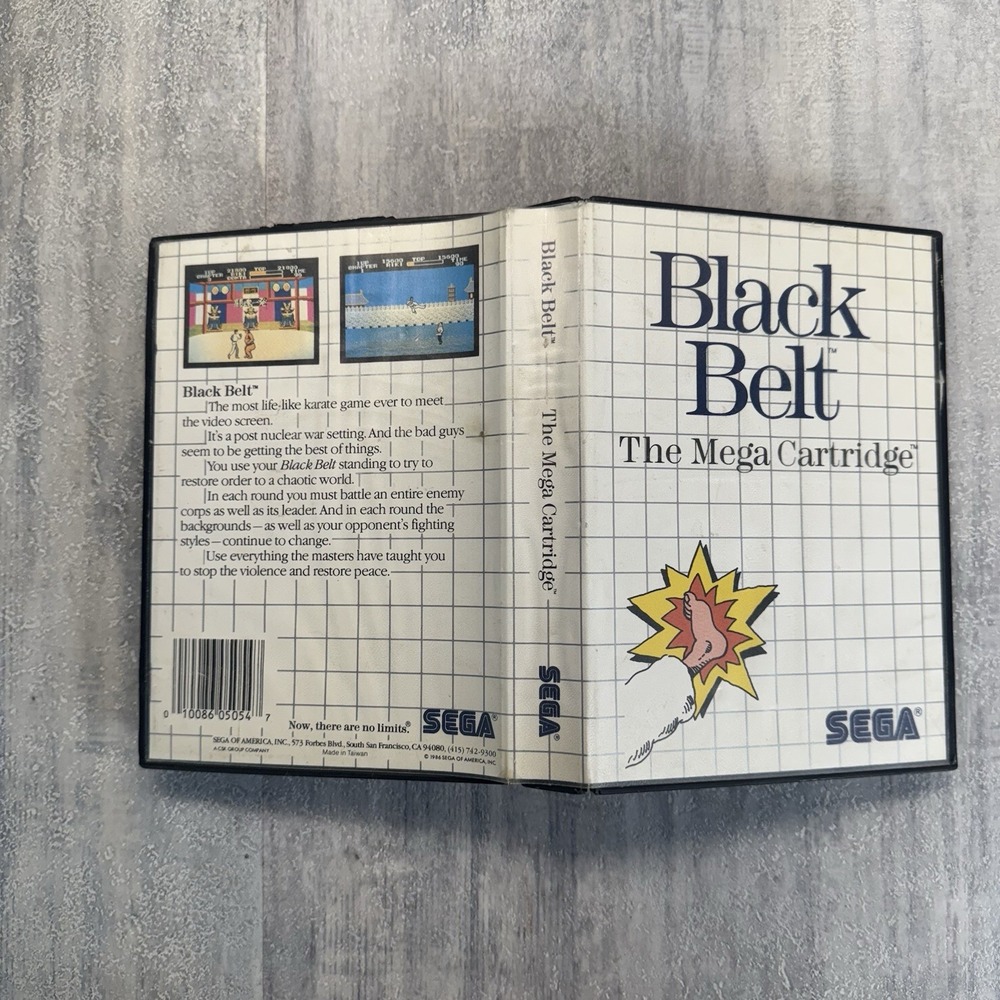 Black Belt (Sega Master System, 1986) No Manual - Tested - Picture 6 of 7